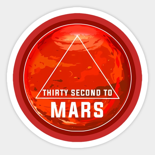 Red second mars Sticker by Roni Dan Neni